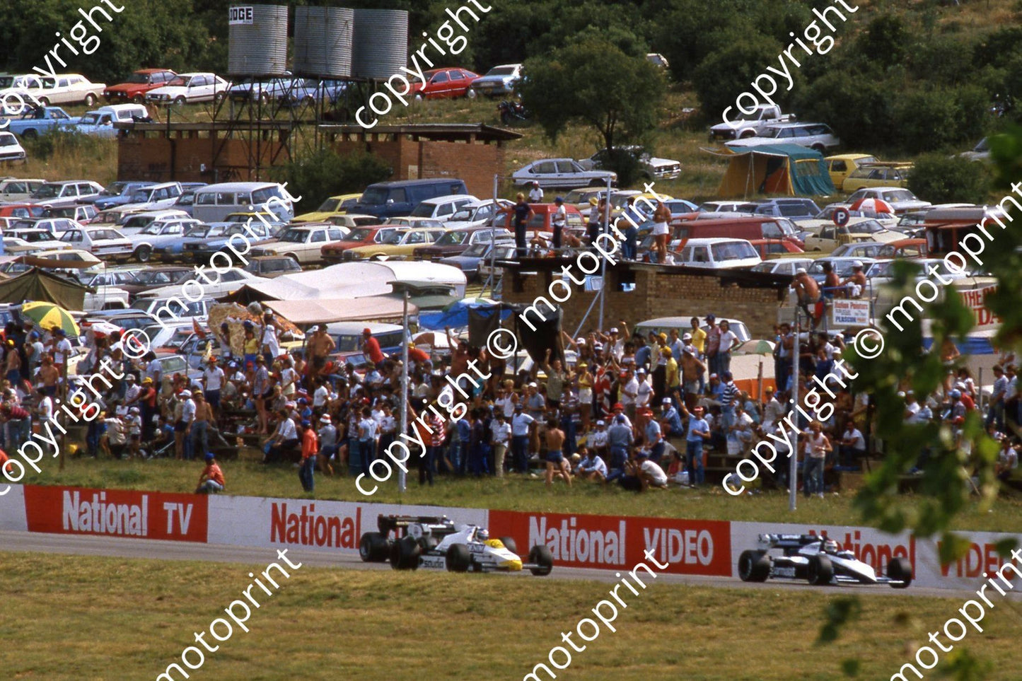0 Nelson Piquet Brabham BT53 6 Keke Rosberg Williams Honda FW09 (courtesy Roger Swan)
