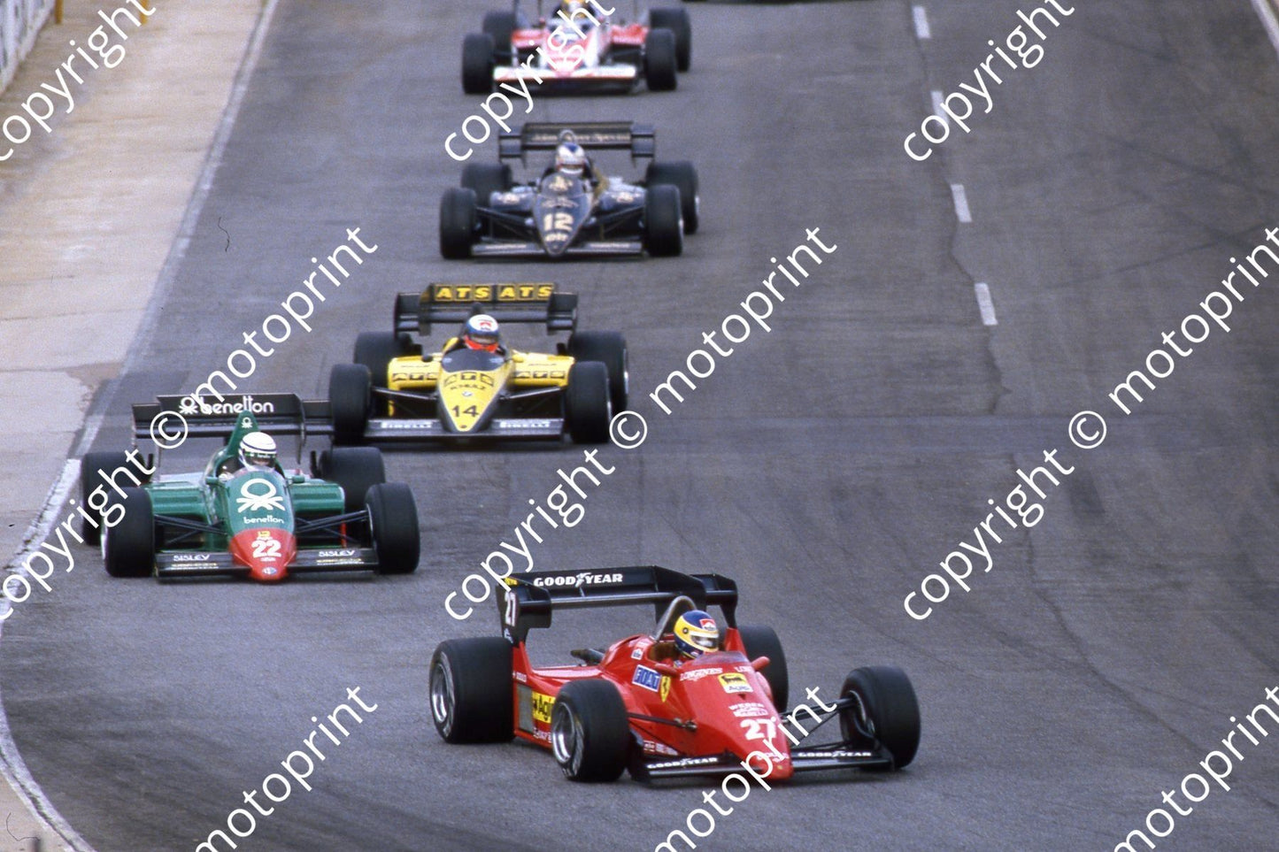 0 group Alboreto, Patrese, Winkelhock, Mansell (courtesy Roger Swan) 502