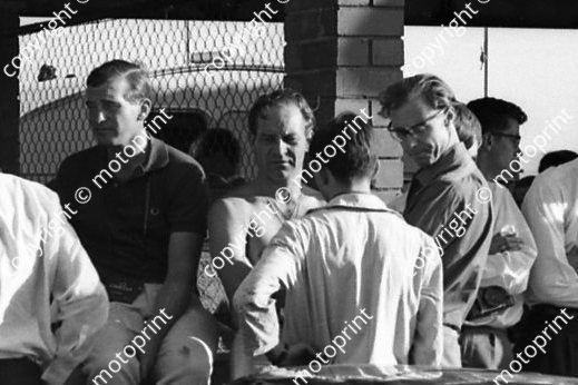 1965 6 Peter Sutcliffe, Innes Ireland (bare chest centre) Ford GT40 (courtesy Ken Stewart) (11)