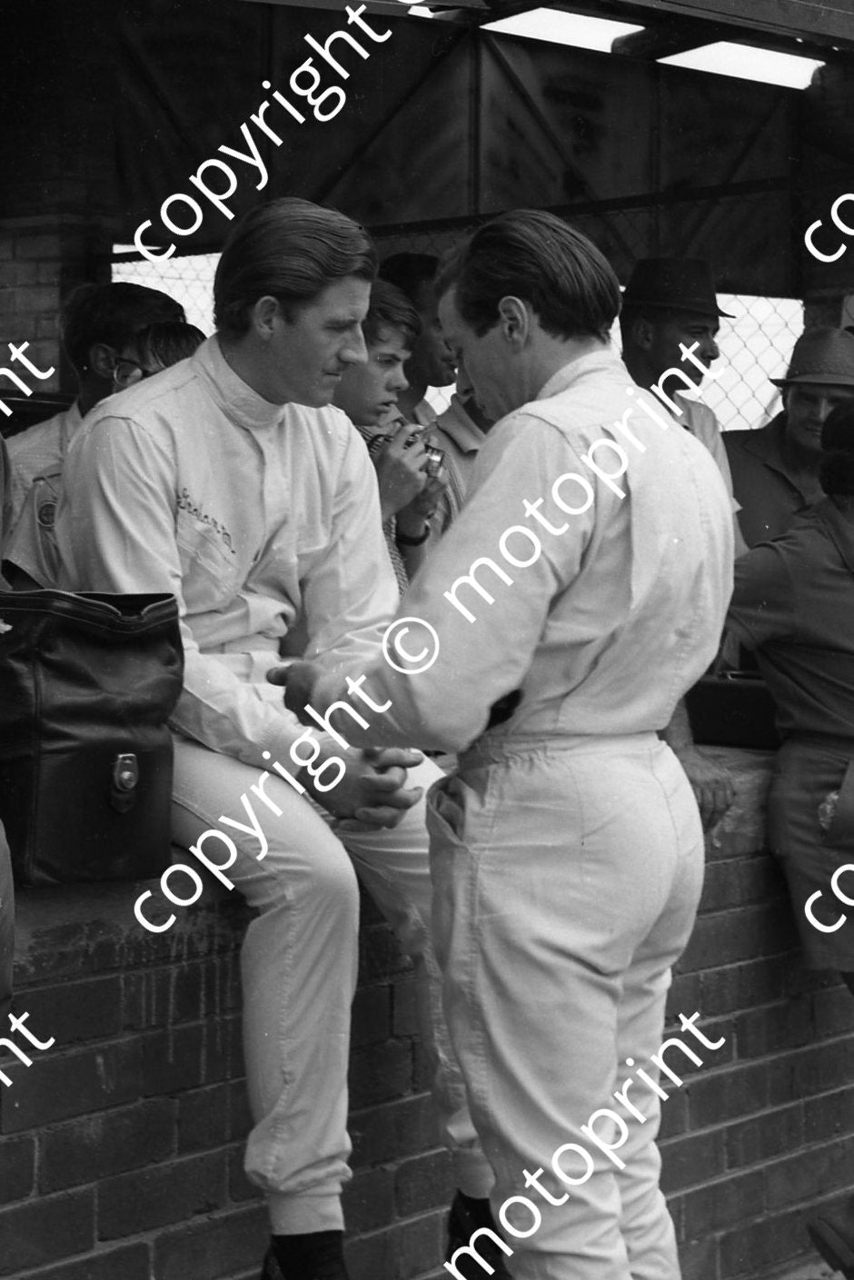 1967 SA GP Graham Hill Jim Clark (courtesy Ken Stewart) cropped