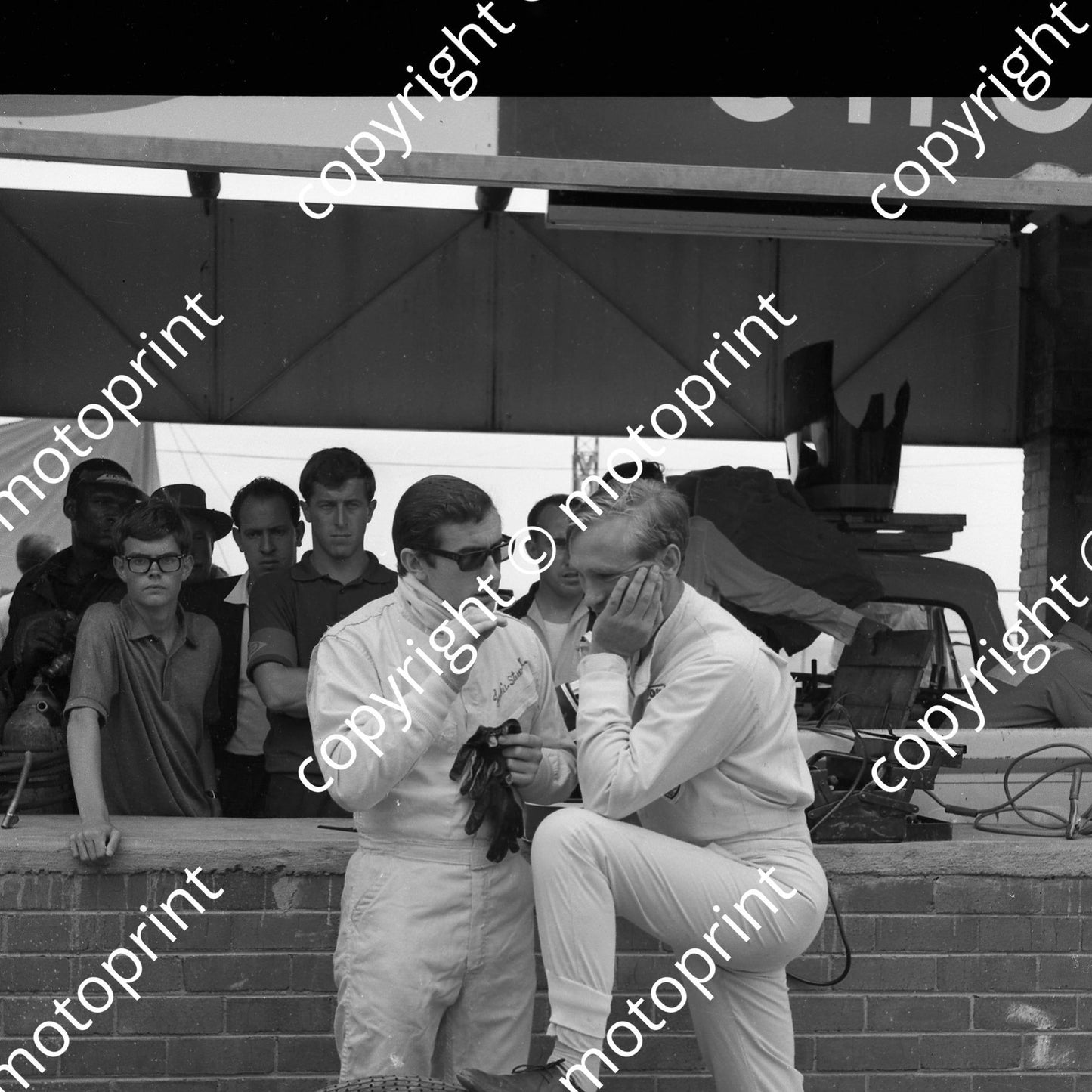 1967 SA GP Jackie Stewart, Mike Spence (courtesy Ken Stewart) 099
