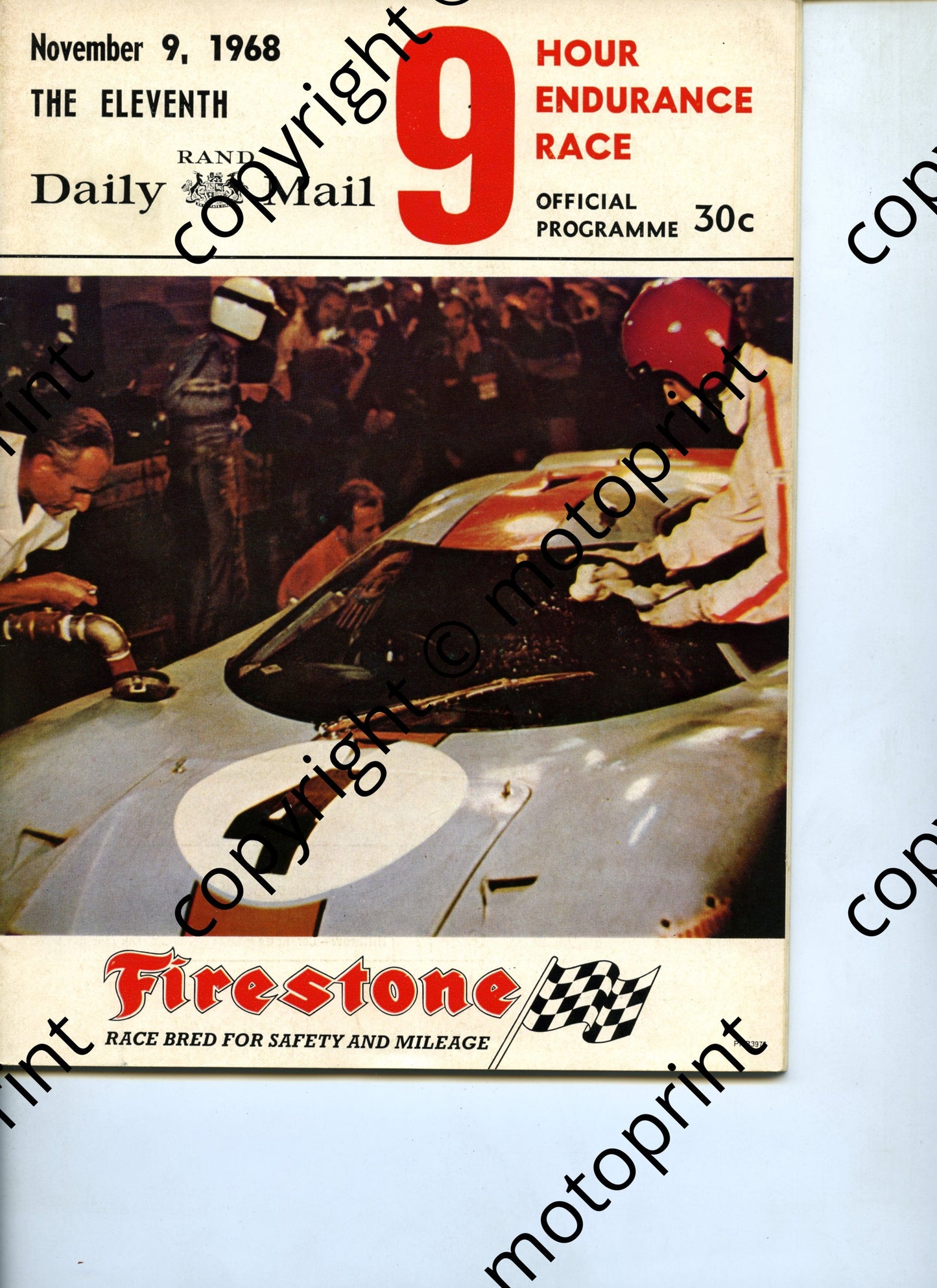 1968 9 hr; entry list, driver car profiles, pics