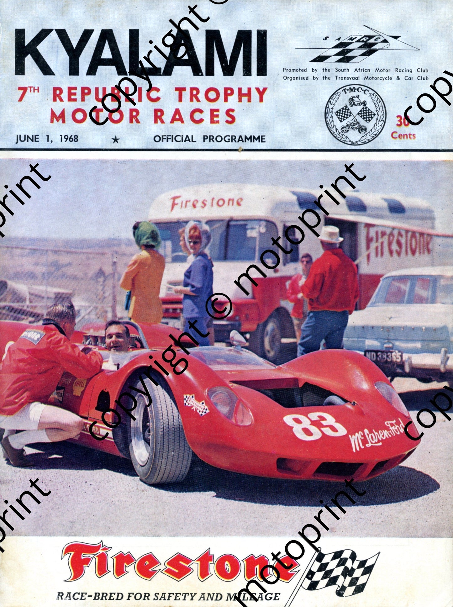 1968 Republic Trophy; entry lists; motorcycles, SA sports, Onyx, F1, FV, SA saloons, BRM V16 pic 001