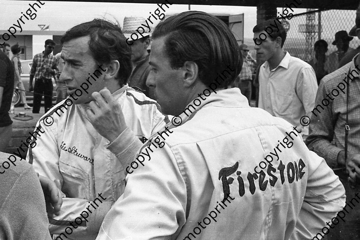 1968 SA GP Jackie Stewart, Jim Clark (courtesy Ken Stewart)