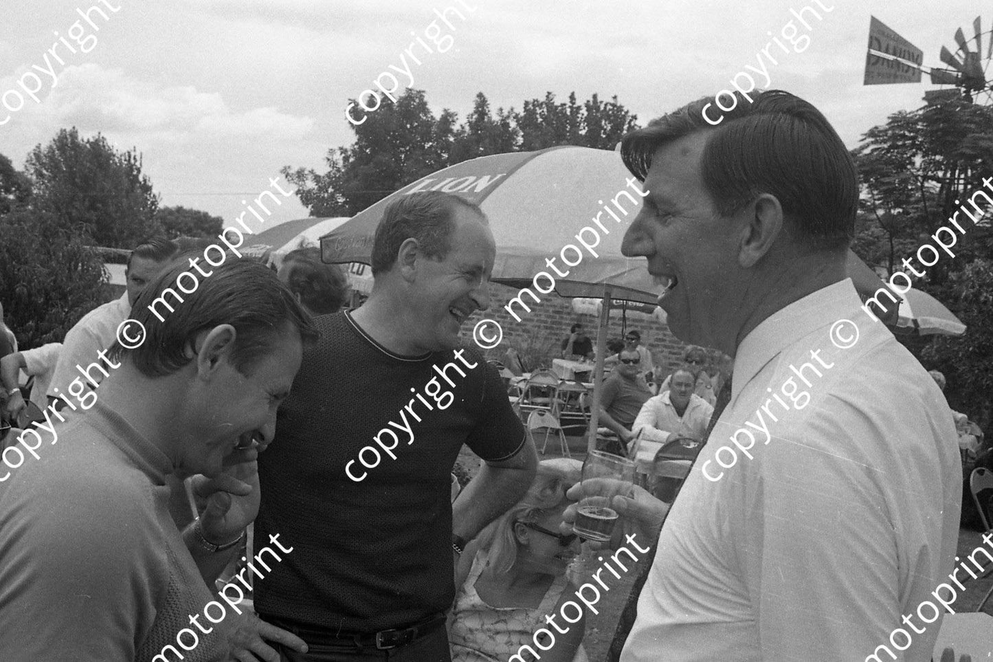1969 SA GP prizegiving Bruce, Denny and Ken share a laugh (courtesy Ken Stewart) 126