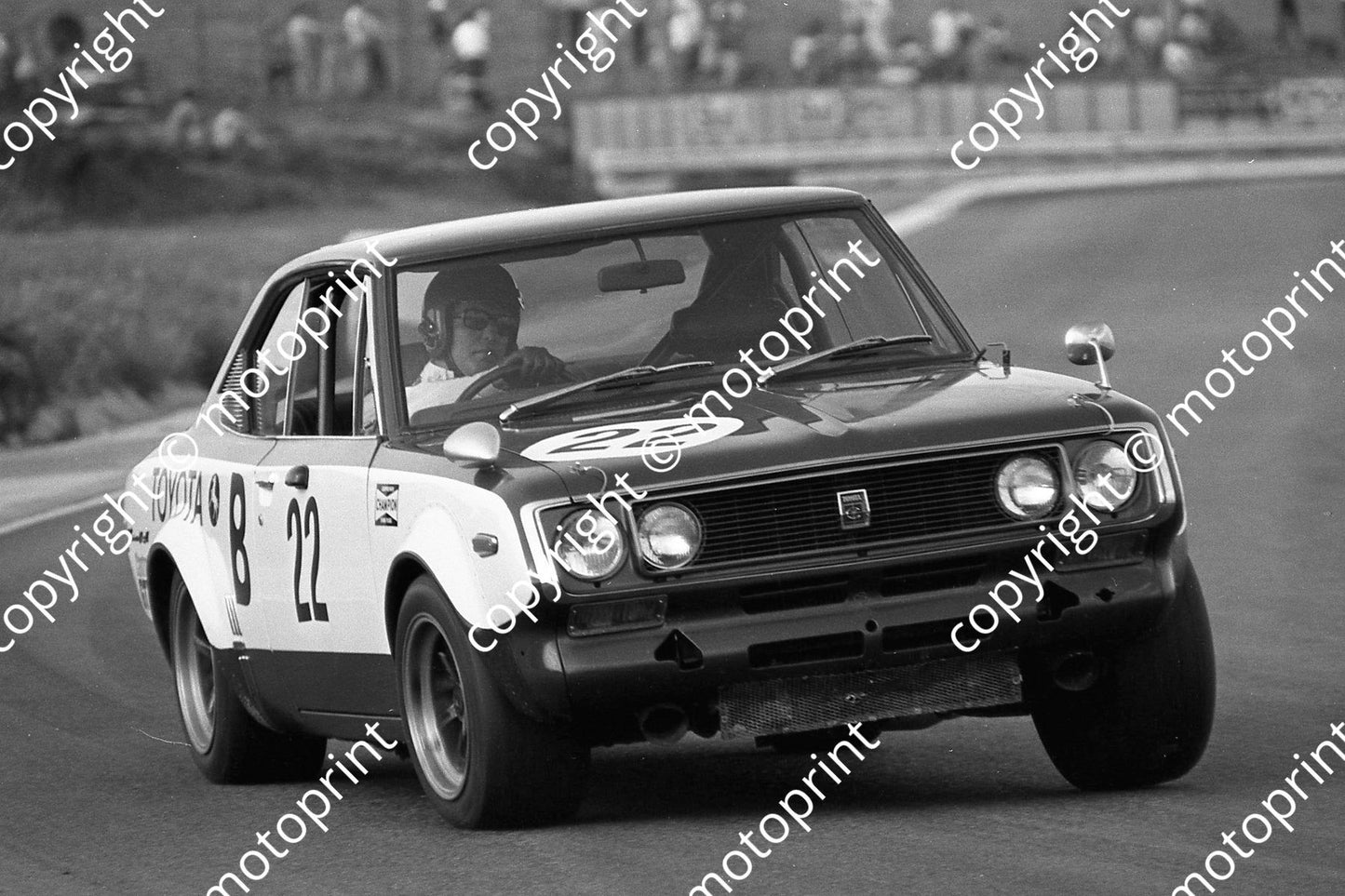 1972 9 hr SL 22 Toyota Corona Swanepoel Cloete (permission Malcolm Sampson Motorsport Photography) 1972 9 hr (6)
