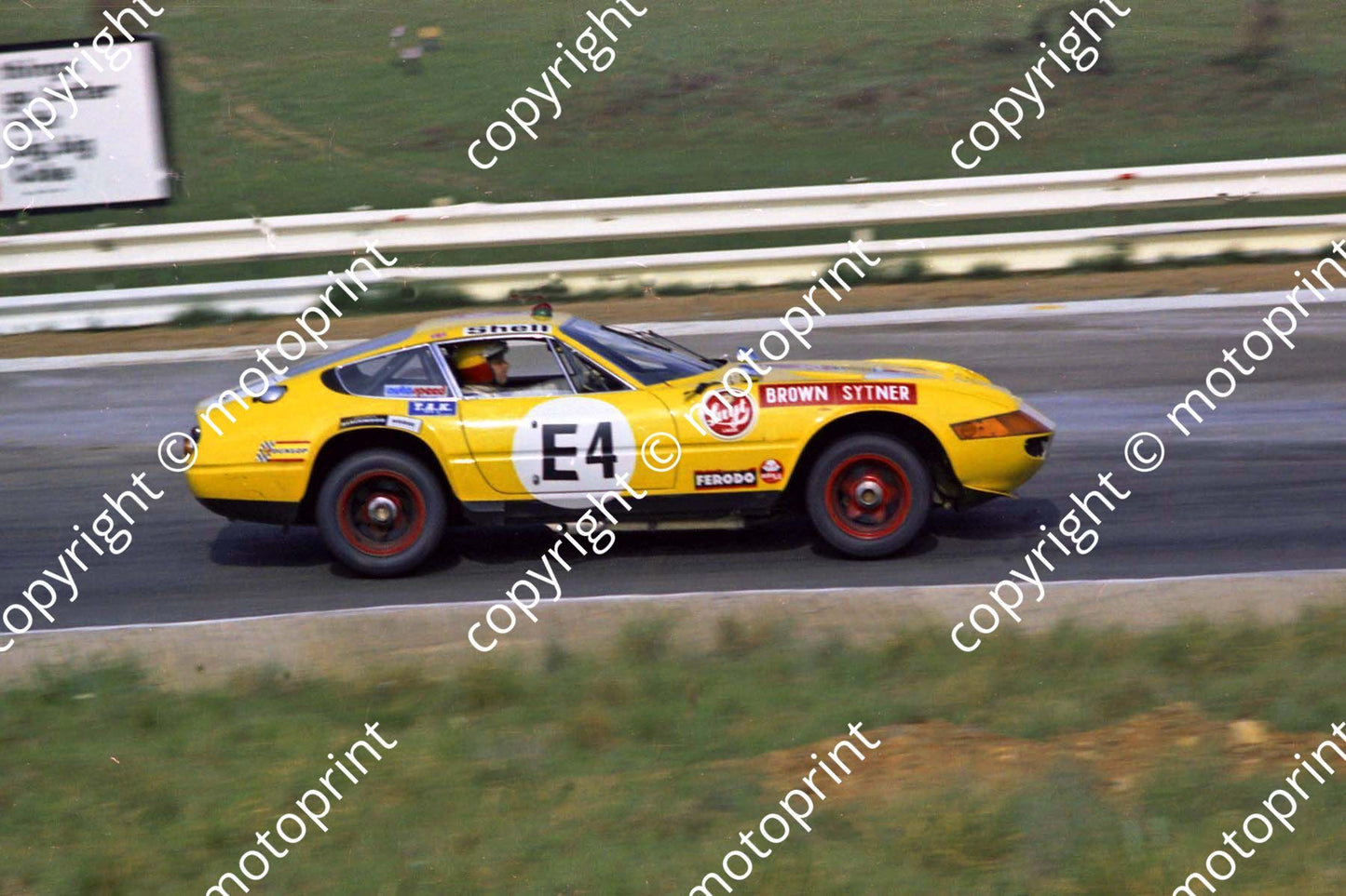 1972 9 hr SP 4 Ferrari Daytona Peter Brown Frank Sytner (permission Malcolm Sampson Motorsport Photography) 847