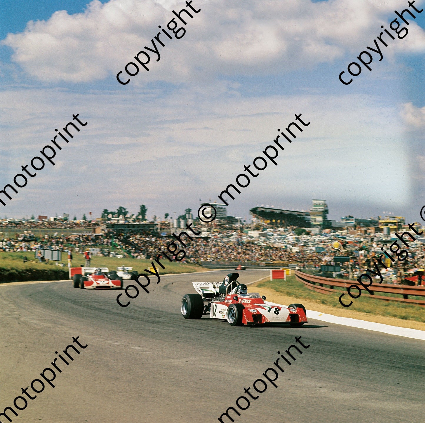 1972 SA GP Kyalami Andrea de Adamich Surtees TS9B, Jacky Ickx Ferrari 312B2