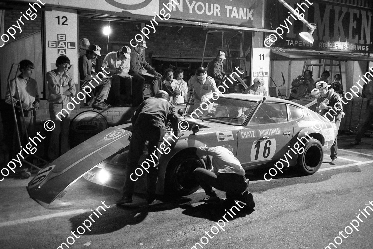 1973 9 hr 16 Datsun 240Z Chatz Mortimer (permission Roger Swan)