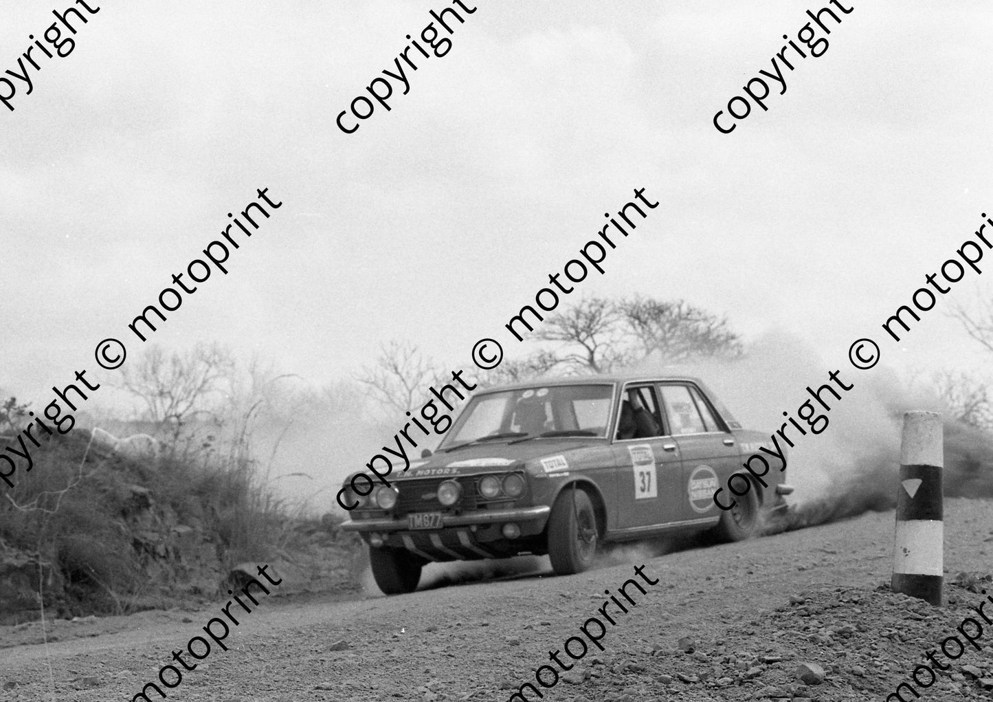 1973 Total 37 Kassie Coetzee, L Victor per entry list (Wiley Harrington check) Datsun 1600SSS (courtesy Roger Swan) (10)