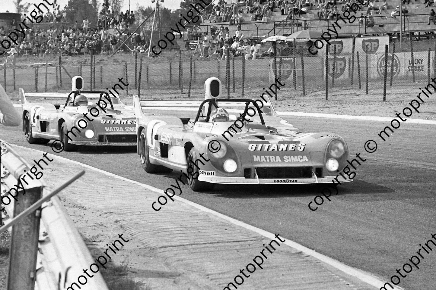 1974 6 hr 1 Matra Beltoise Jarier 2 Matra Pescarolo Larrousse WEC round (permission Roger Swan) (46)