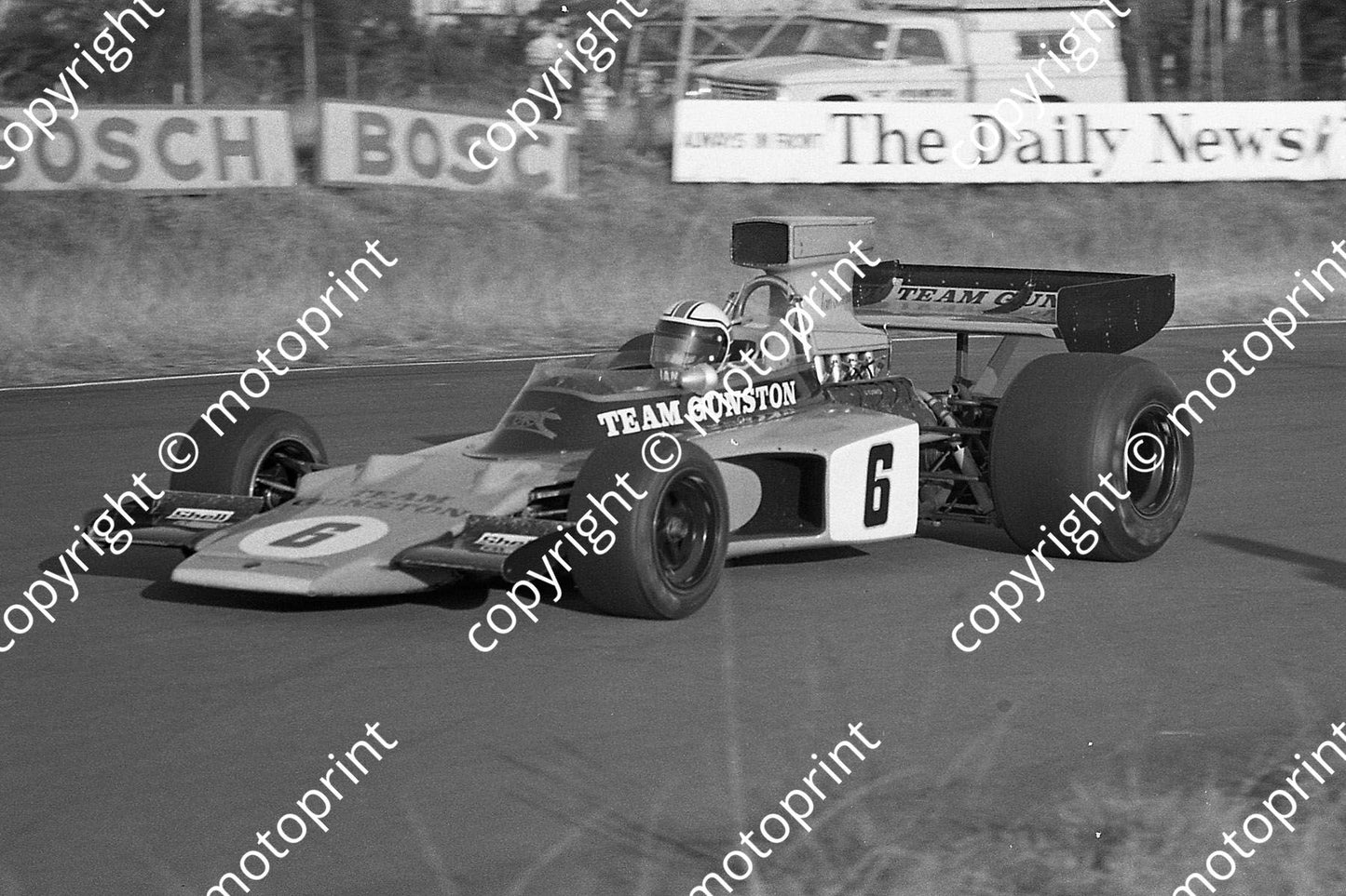 1974 Hesketh SS 6 Ian Scheckter Lotus 72 (Permission Malcolm Sampson Motorsport Photography) (1)