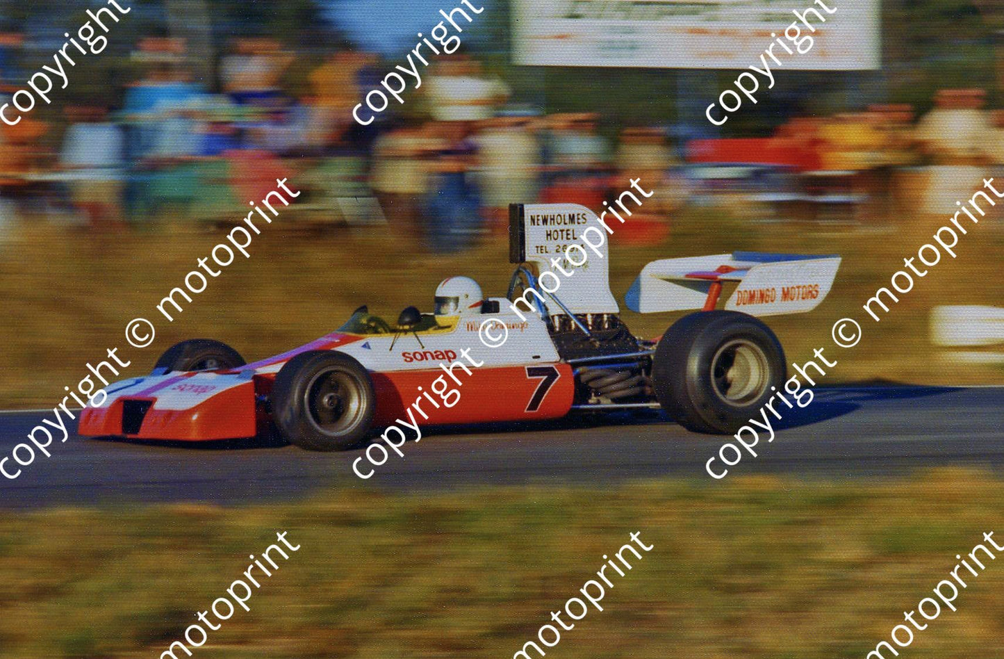 1974 Hesketh SS 7 Mike Domingo Brabham BT33 (Permission Malcolm Sampson Motorsport Photography) 267
