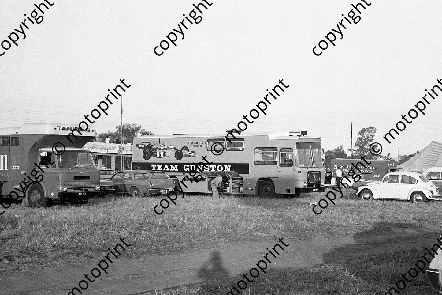 1974 Hesketh SS Gunston Lexington transporters (Permission Malcolm Sampson Motorsport Photography) 997