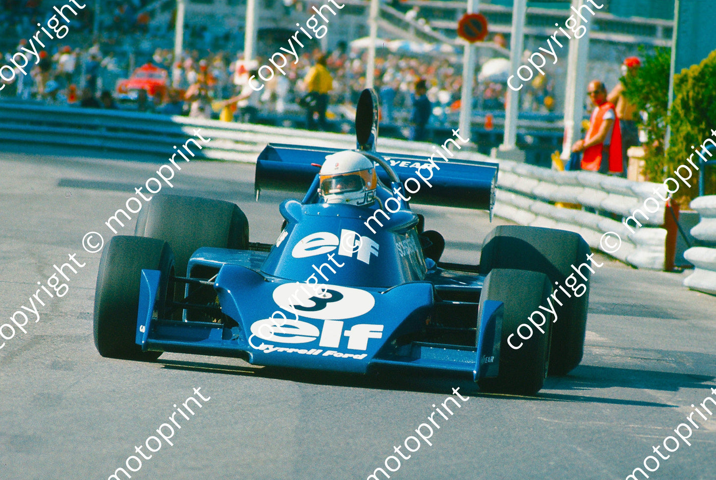 1974 Monaco GP Jody Scheckter Tyrrell 007
