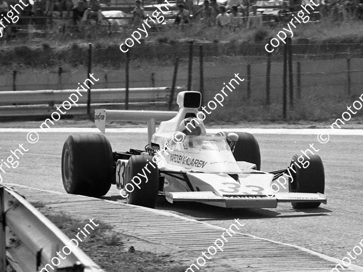 1974 SA GP SS 33 Hailwood McLaren M23-1 (permission Malcolm Sampson Motorsport Photography) (573)