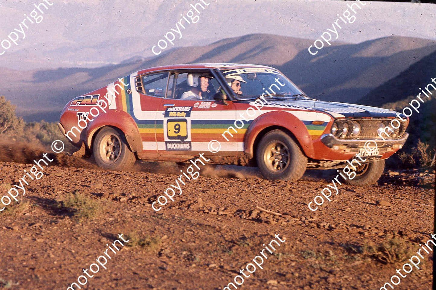 1976 Duckhams 9 Kassie Coetzee, Vic Deiner Datsun 160U SSS (courtesy Roger Swan) (2)
