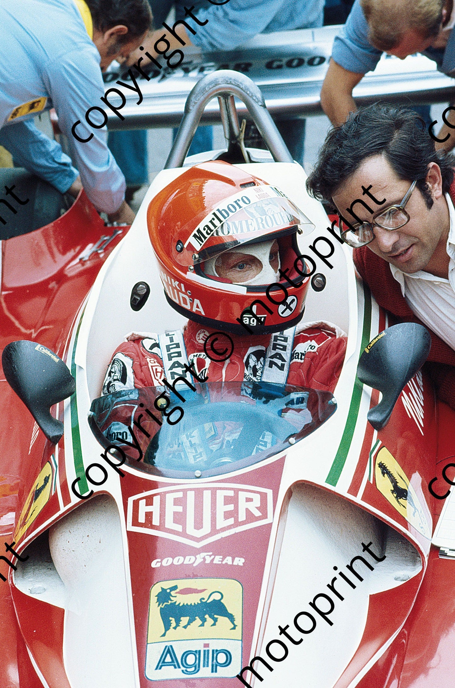 1976 Italian GP (Monza) Niki Lauda Ferrari 312T2, Mauro Forghier (2)