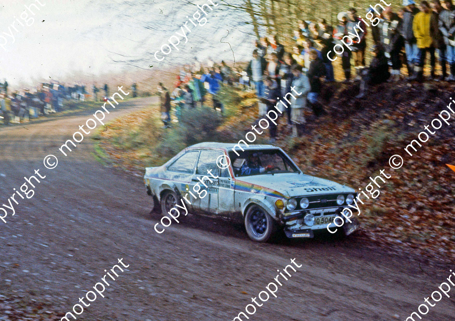 1976 RAC 1 Timo Makinen, Henry Liddon Escort RS1800 NOTE DAMAGE (courtesy Roger Swan) (54)
