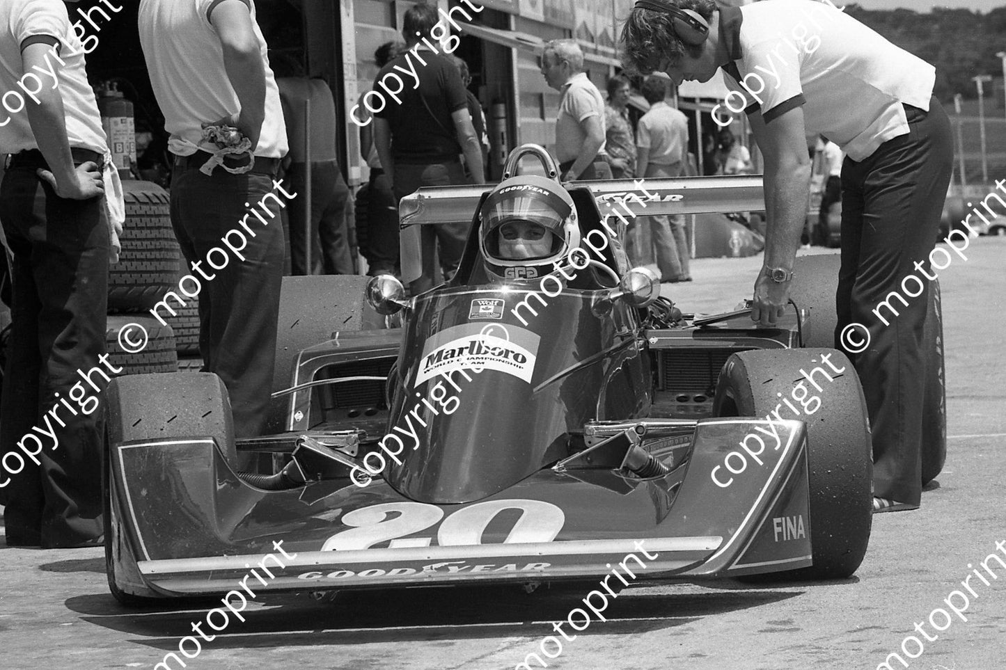 1976 SA GP 20 Michel Leclere Williams FW05 race number 21 (permission Malcolm Sampson Motorsport Photography) (2)