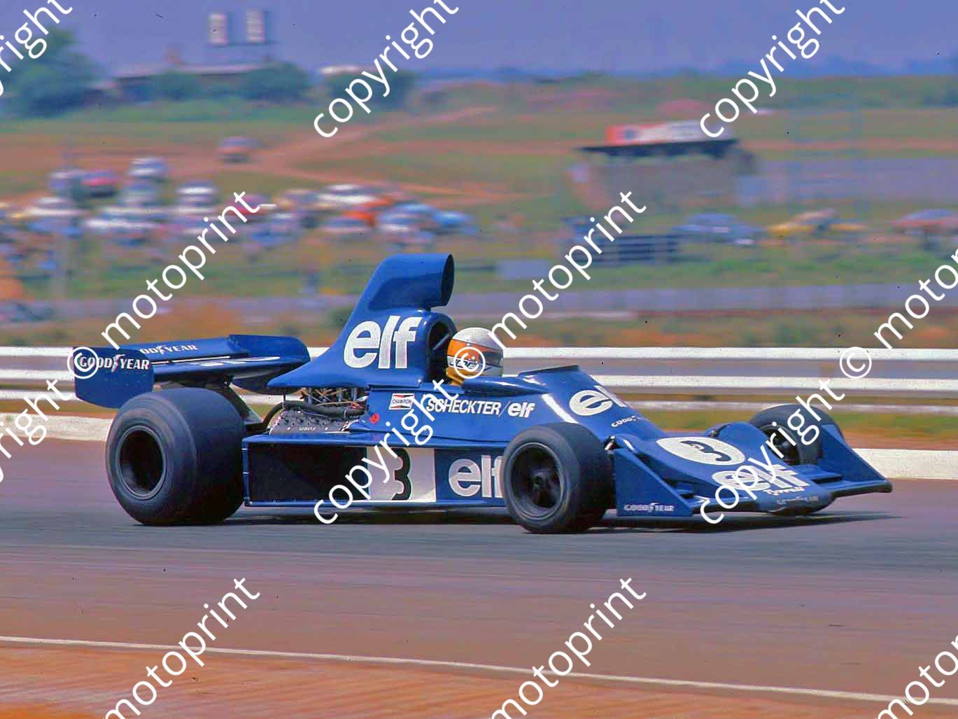 1976 SA GP 3 Jody Scheckter Tyrrell 007-6 (permission Malcolm Sampson Motorsport Photography)