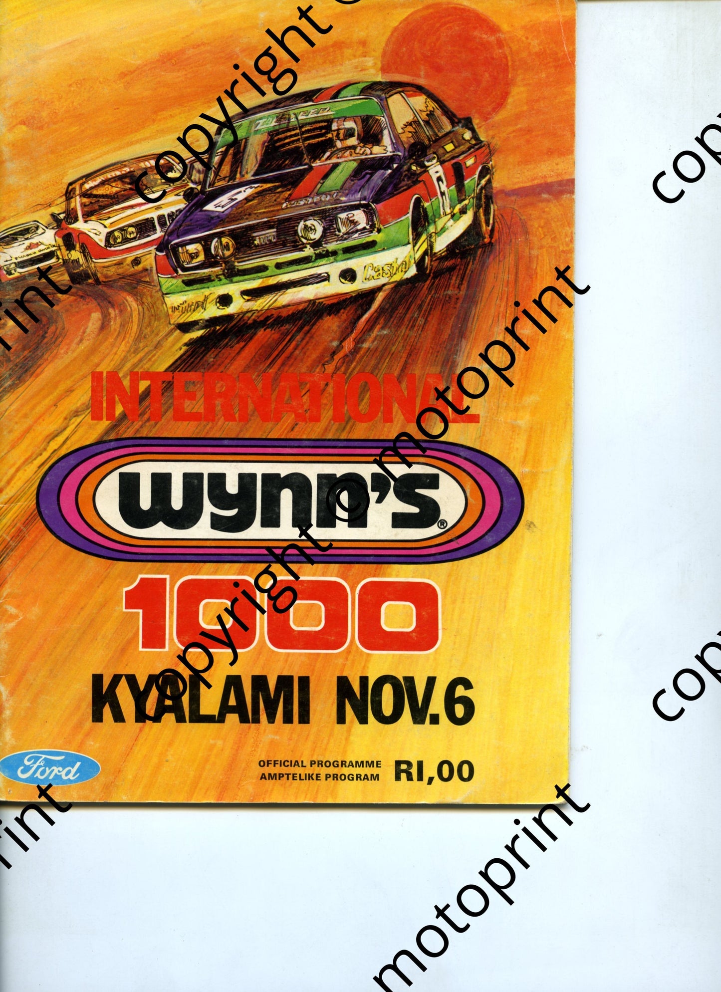1976 Wynns 1000; entry list, car driver profiles