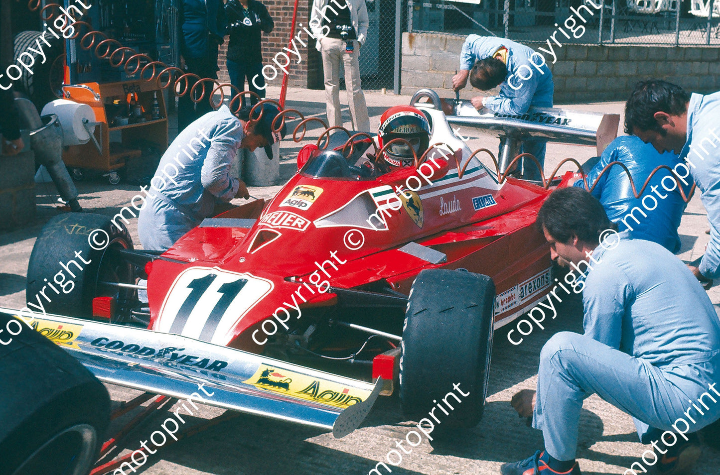 1977 British GP Niki Lauda Ferrari 312T2