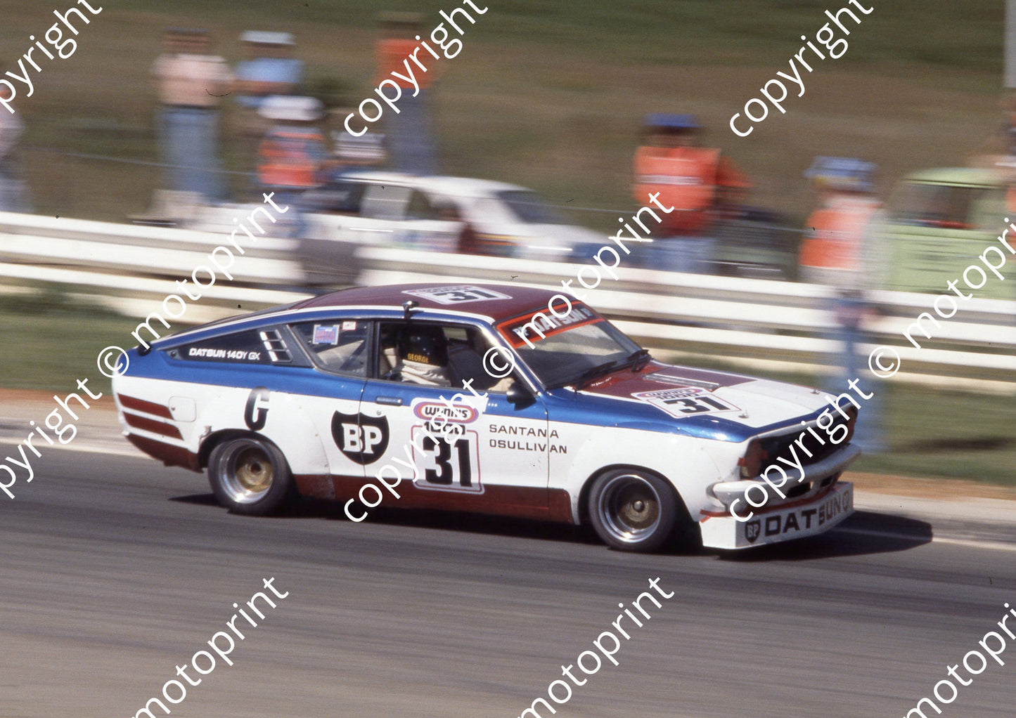 1977 Wynns 31 George Santana Mike O_ Sullivan Datsun 140Y (courtesy Roger Swan) (11)
