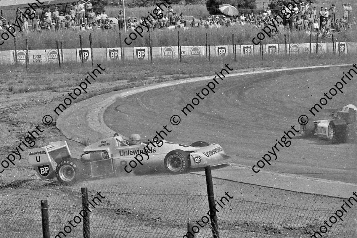 1978 Kya Feb 5 Roy Klomfass off track Crowthorne image extensive scratches(permission Malcolm Sampson Motorsport Photography)