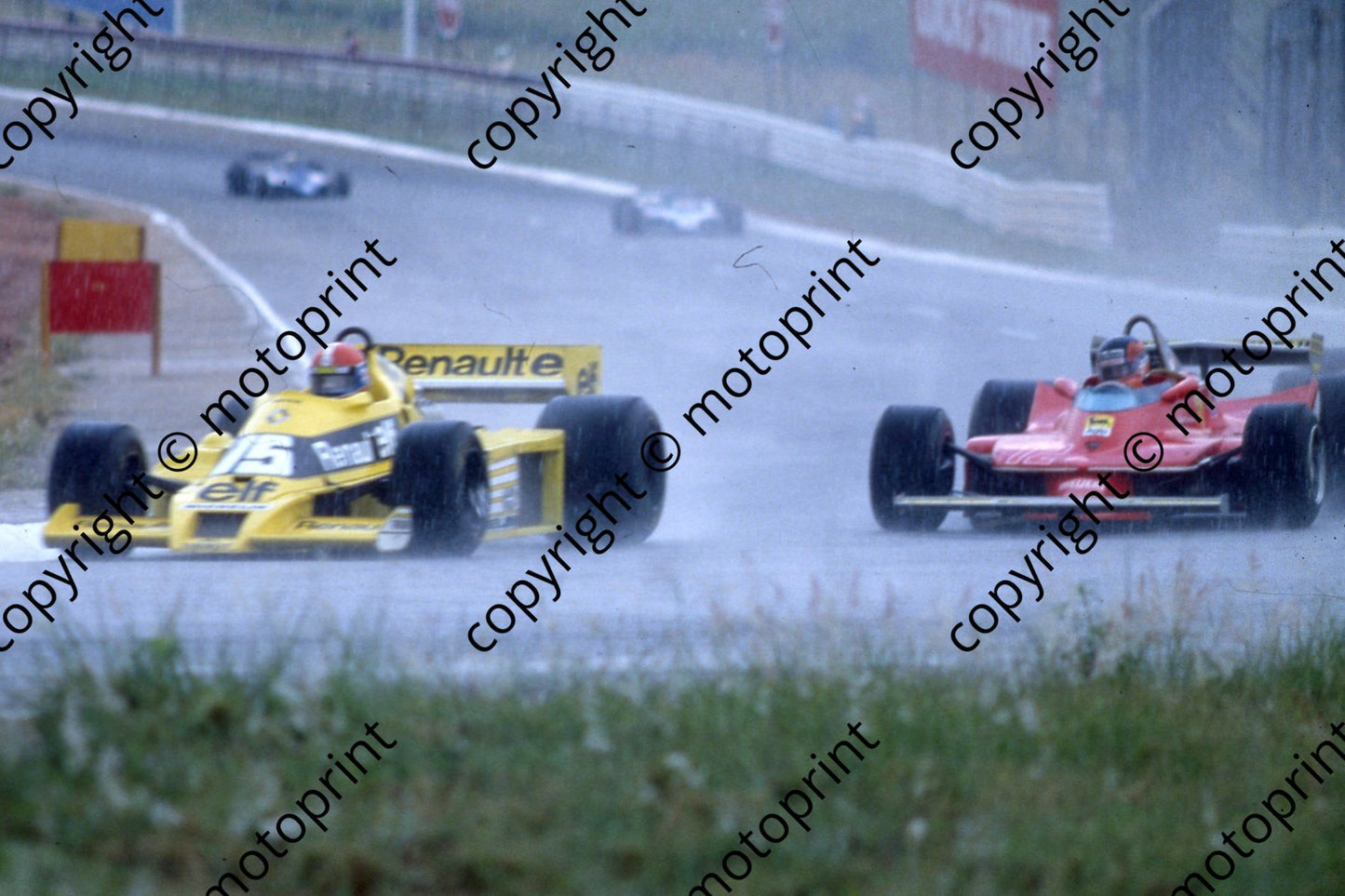 1979 SA GP 15 Jean-Pierre Jabouille Renault RS01-02 12 Gilles Villeneuve Ferrari 312T4 (courtesy Roger Swan)