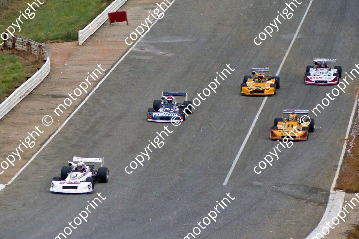 1980 FA Kya 1 Tony Martin Chevron 20 Dave Hart March 2 Bernard Tilanus March11 Derek Ziman March 9 Hagen Wulff March 77B (Colin Watling Photographic) (8)