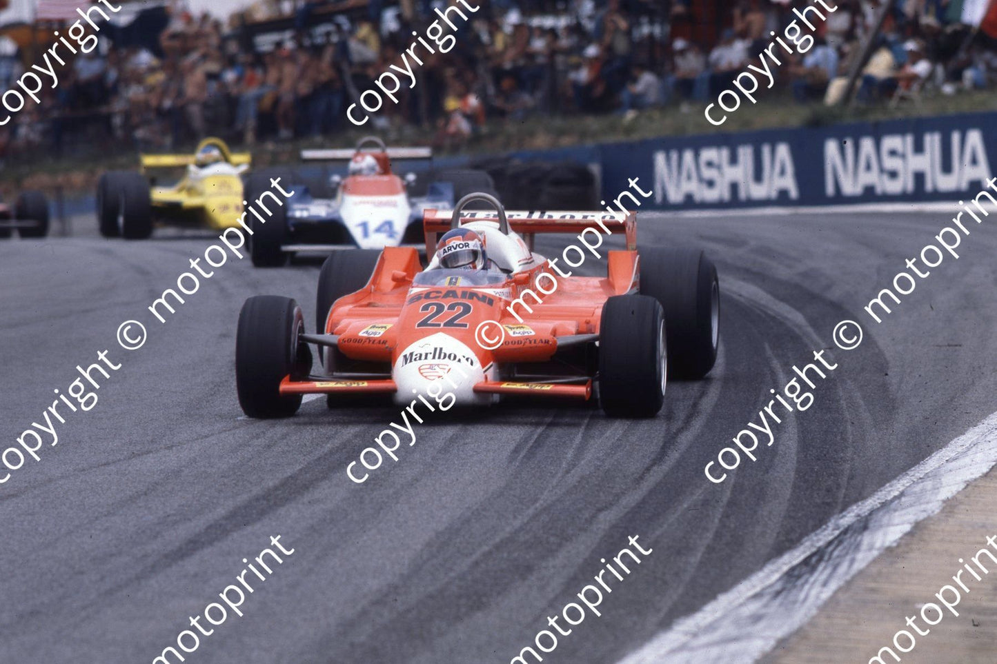 1980 SA GP 22 Patrick Depailler Alfa 179-003 14 Clay Regazzoni N180 (MN11) (permission Malcolm Sampson Motorsport Photography)(1)