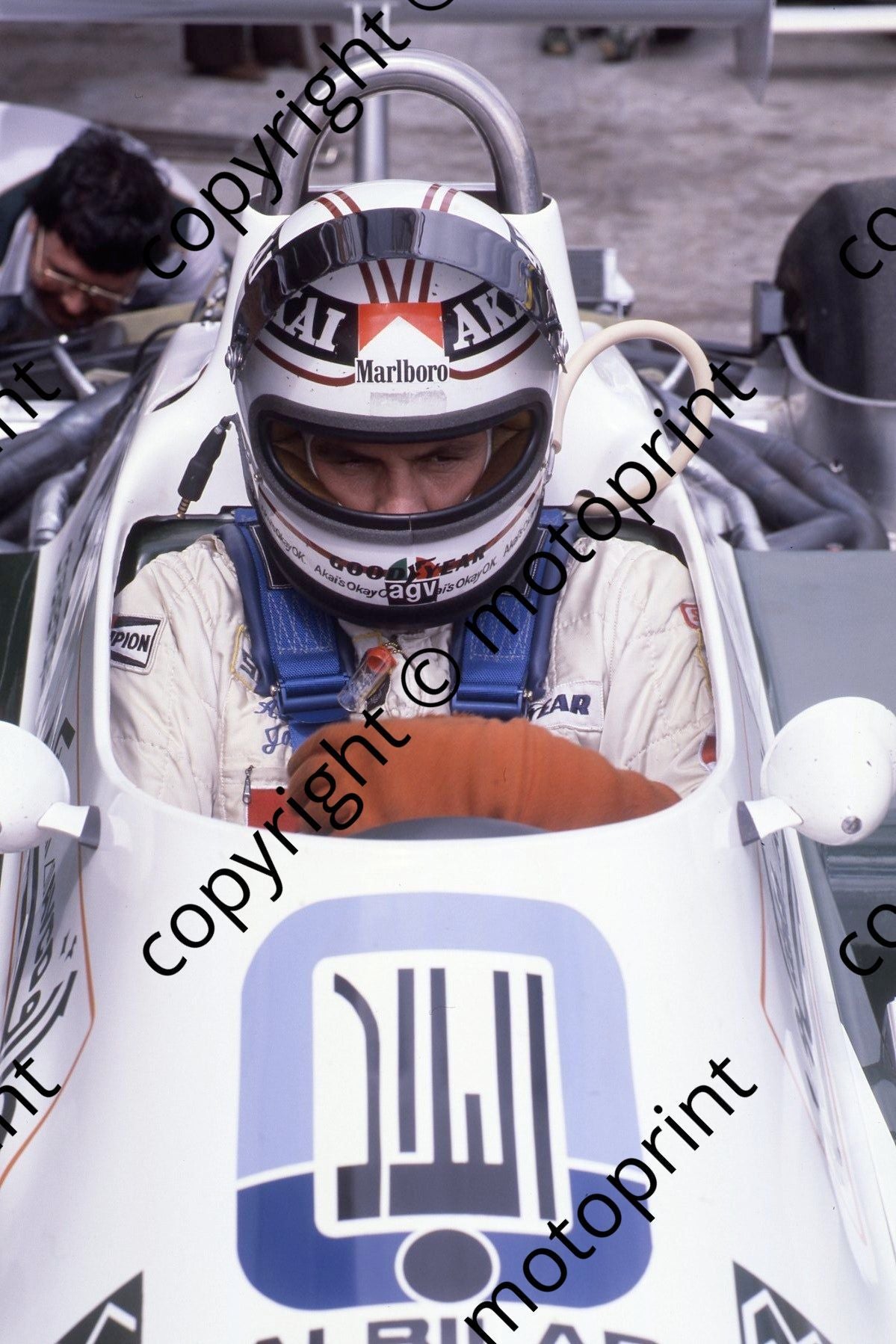 1980 SA GP 27 Alan Jones Williams FW07 ready to go (permission Malcolm Sampson Motorsport Photography)(55)