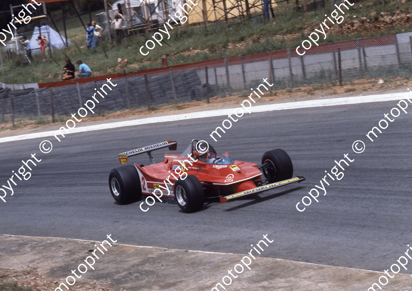 1980 SA GP 2 Villeneuve Ferrari 312T5 (permission Malcolm Sampson Motorsport Photography) 1980 SA GP (14)