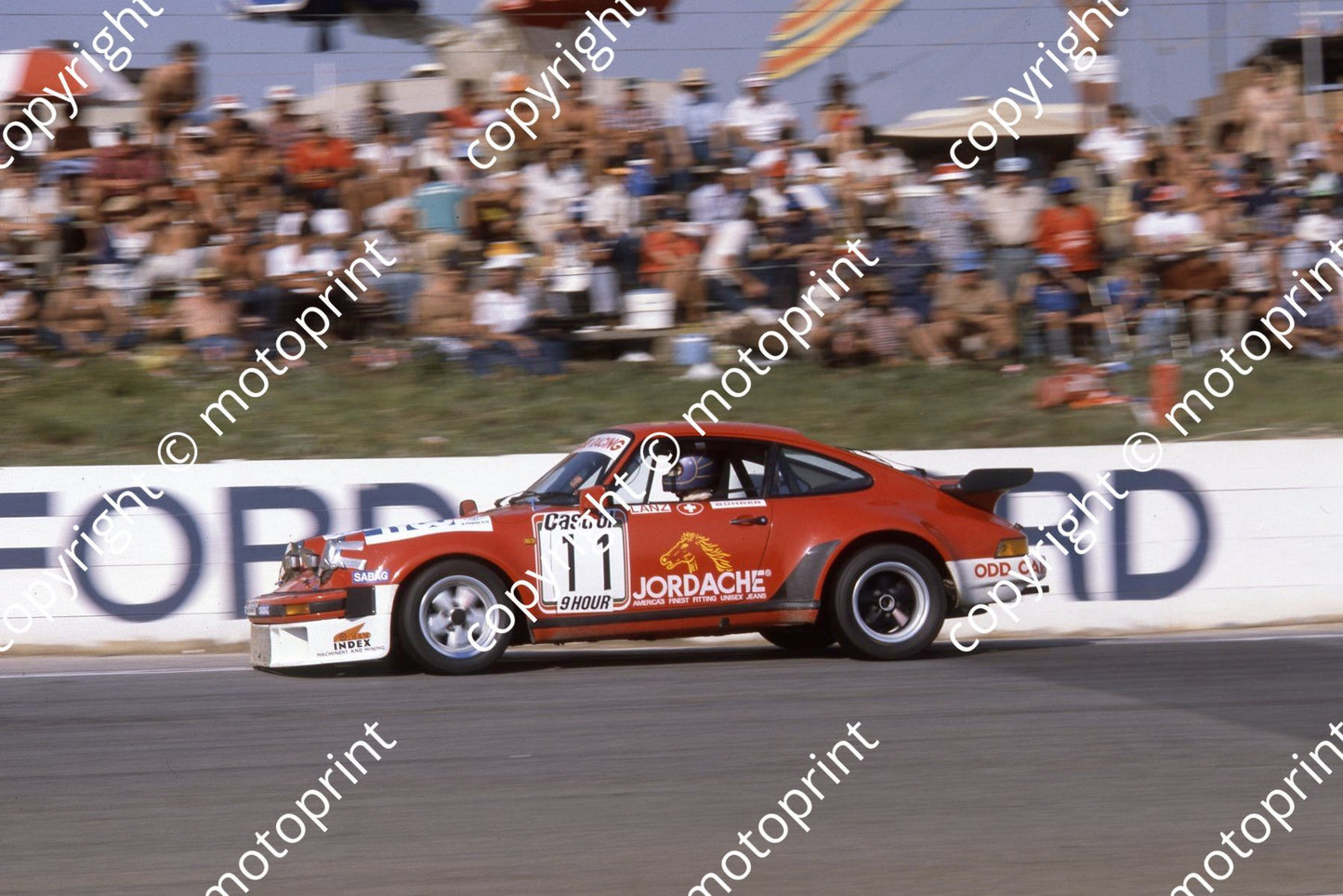 1981 9 hr 11 Porsche 930 Buhrer Lanz van Aswegen (courtesy Malcolm Sampson Motorsport Photography)