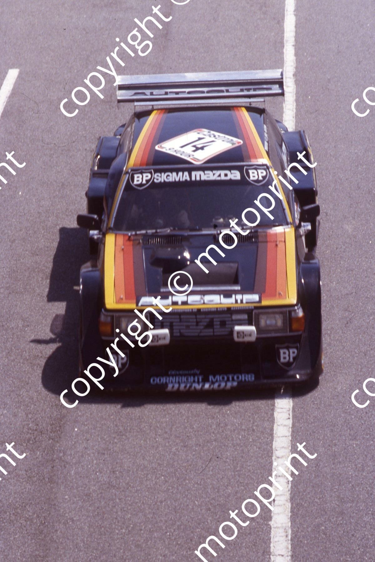 1981 9 hr 14 Errol Shearsby, Hennie van der Linde, George Santana Mazda 323 (courtesy Roger Swan) (1)