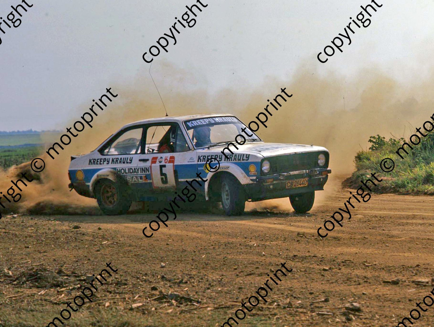 1981 Castrol Radio 5 5 Sarel van der Merwe, Franz Boshoff Escort (courtesy Roger Swan) (2)