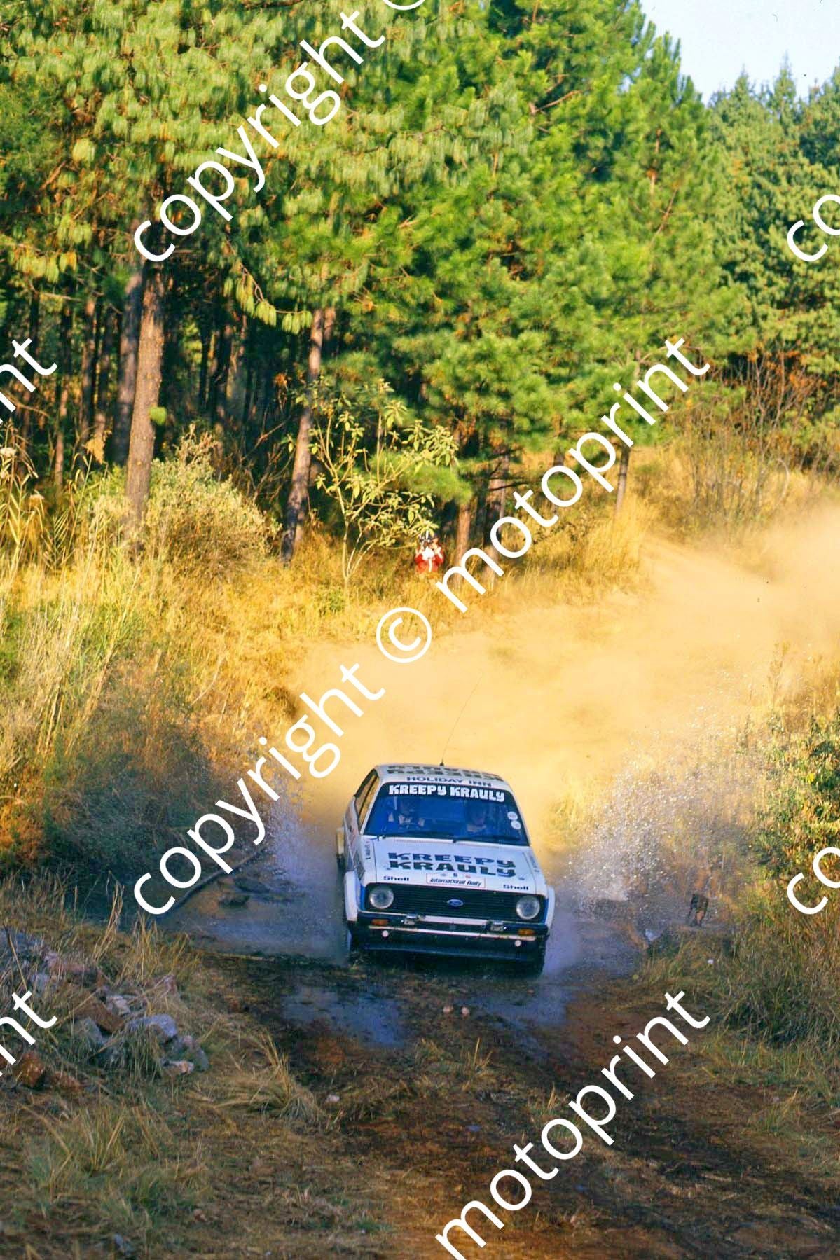 1981 Castrol Radio 5 5 Sarel van der Merwe, Franz Boshoff Escort (courtesy Roger Swan) (4)