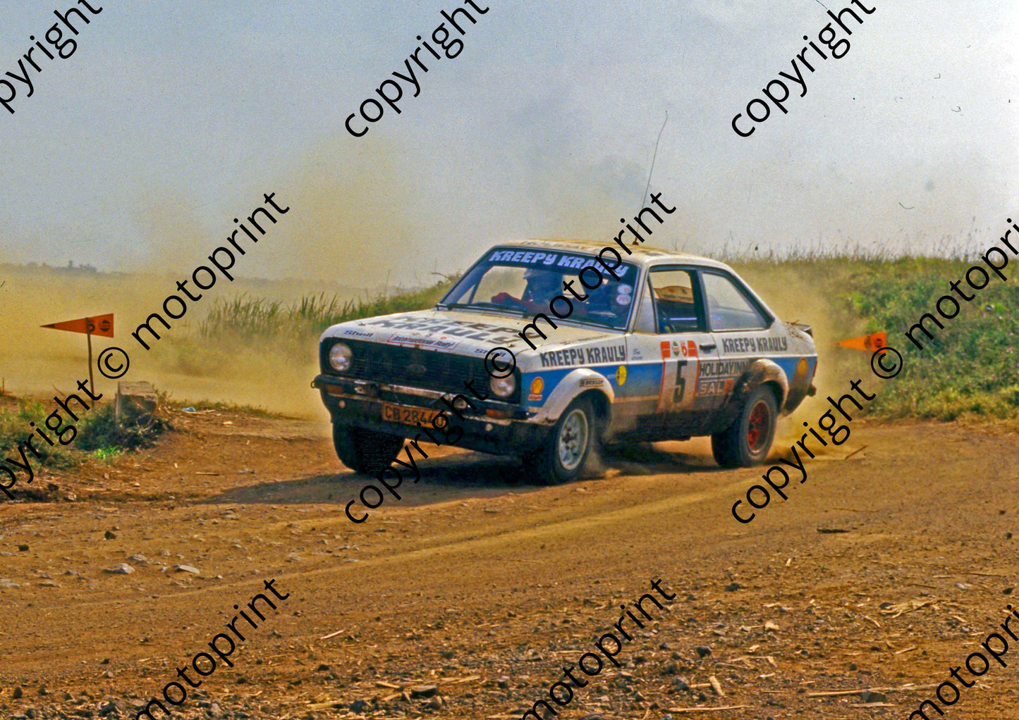 1981 Castrol Radio 5 5 Sarel van der Merwe, Franz Boshoff Escort (courtesy Roger Swan) (8)