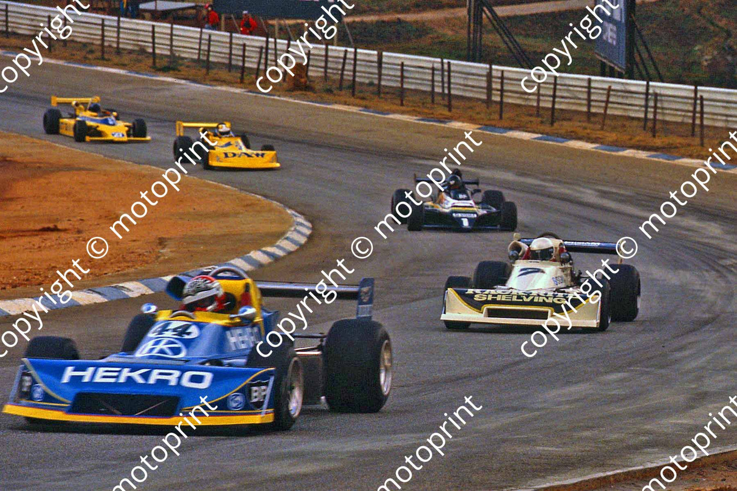 1981 FA Kya 44 Graham Duxbury March 77B, T van Rooyen, T Martin, B Tilanus, D Charlton (courtesy Roger Swan) (1)