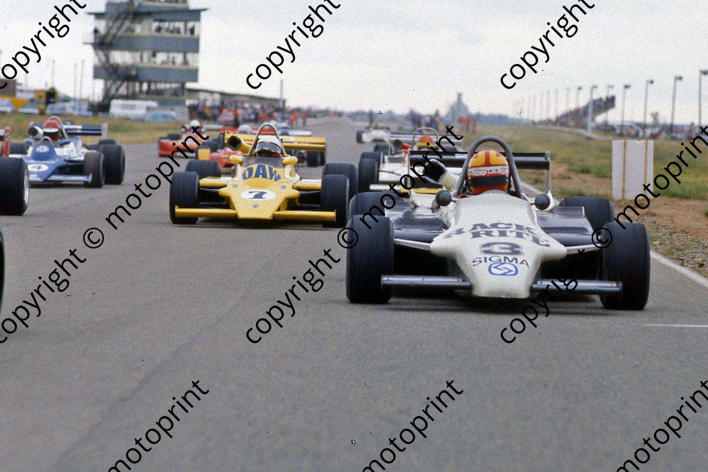 1981 FA Welkom parade lap 3 Tilanus Ralt 7 T van Rooyen March (courtesy Roger Swan) 266