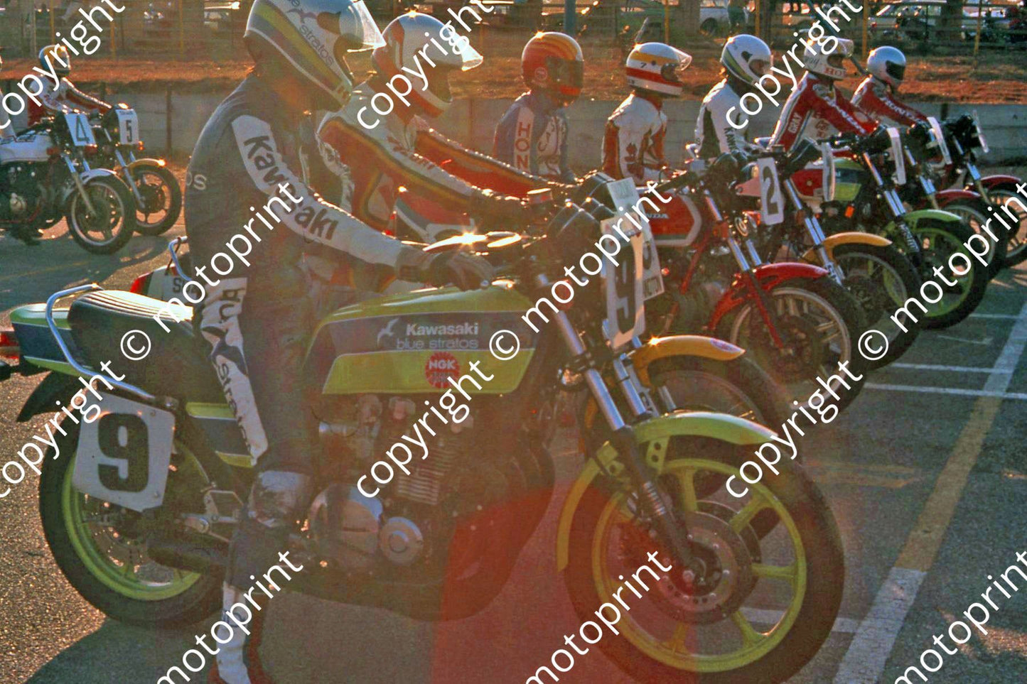 1981 Kya Skyfrate MC 9 Borain, 2 D Woolley, 7 D Petersen...Gray, Crawford (permission Roger Swan) (6)