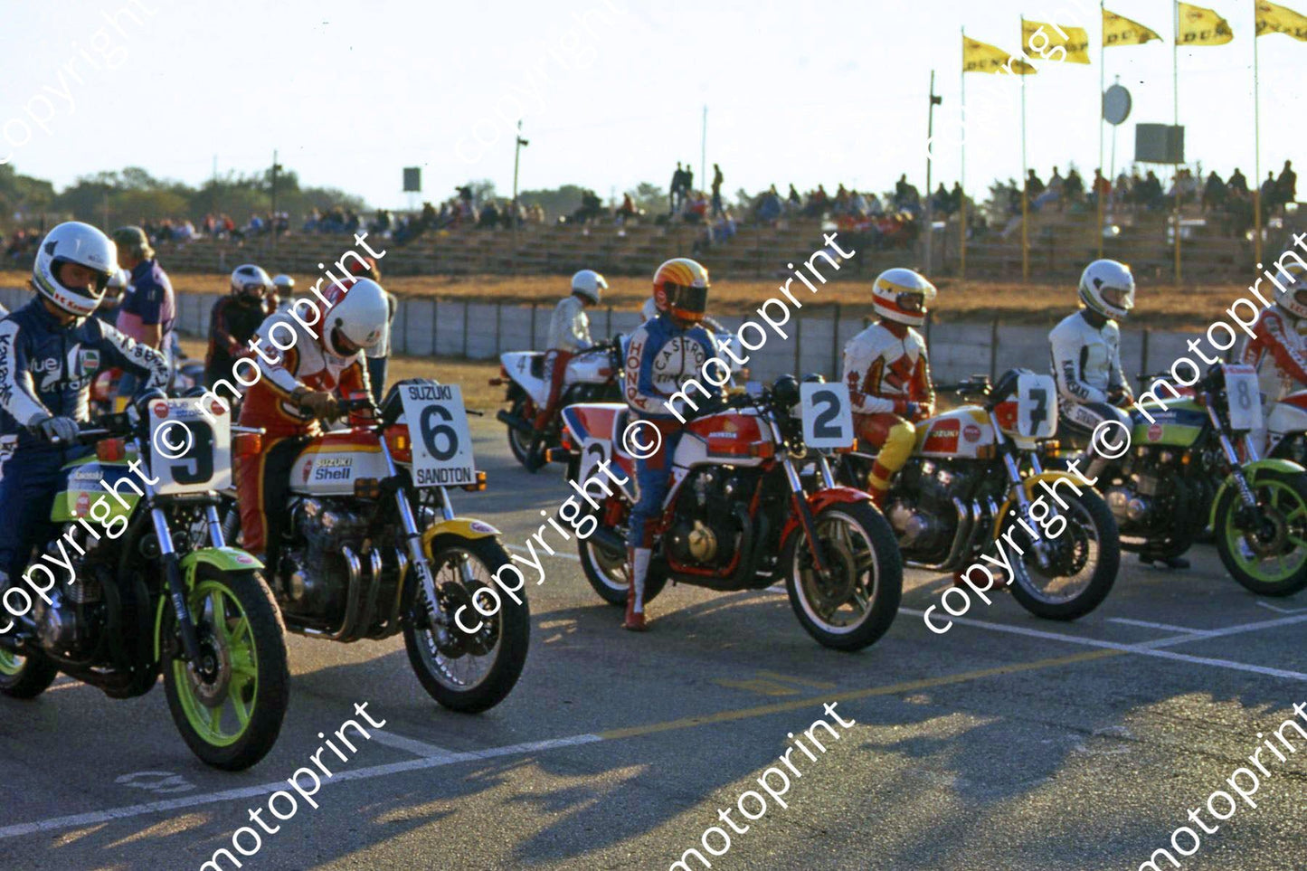 1981 Kya Skyfrate MC 9 Borain, 6 Smuts, 2 D Woolley 7 D Petersen 3 R Gray (permission Roger Swan)