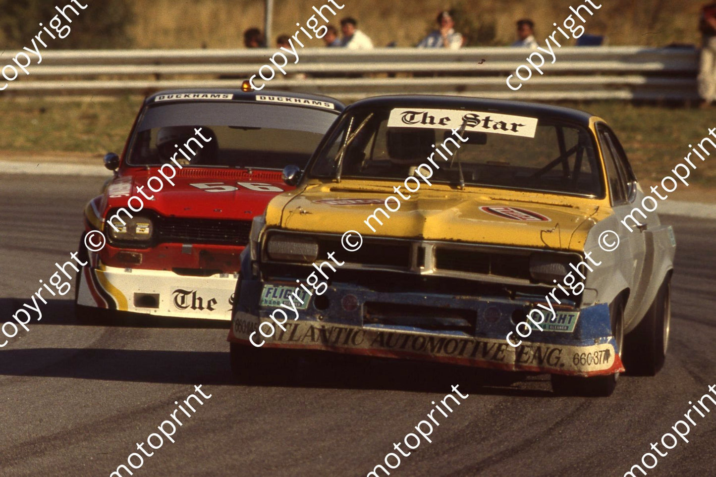 1981 Kya Star prod B39 check if Fanie Els Firenza......note new panels, C56 Pat Duckham Escort (courtesy Roger Swan)