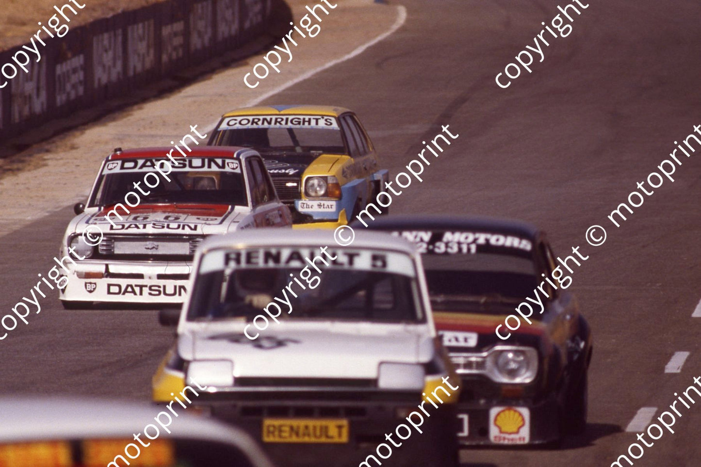 1981 Kya Star prod D85 Andy Terlouw R5, D66 Mike Wentzel Datsun 1200GX, D80 Don Bruins Mazda 323 (courtesy Roger Swan)