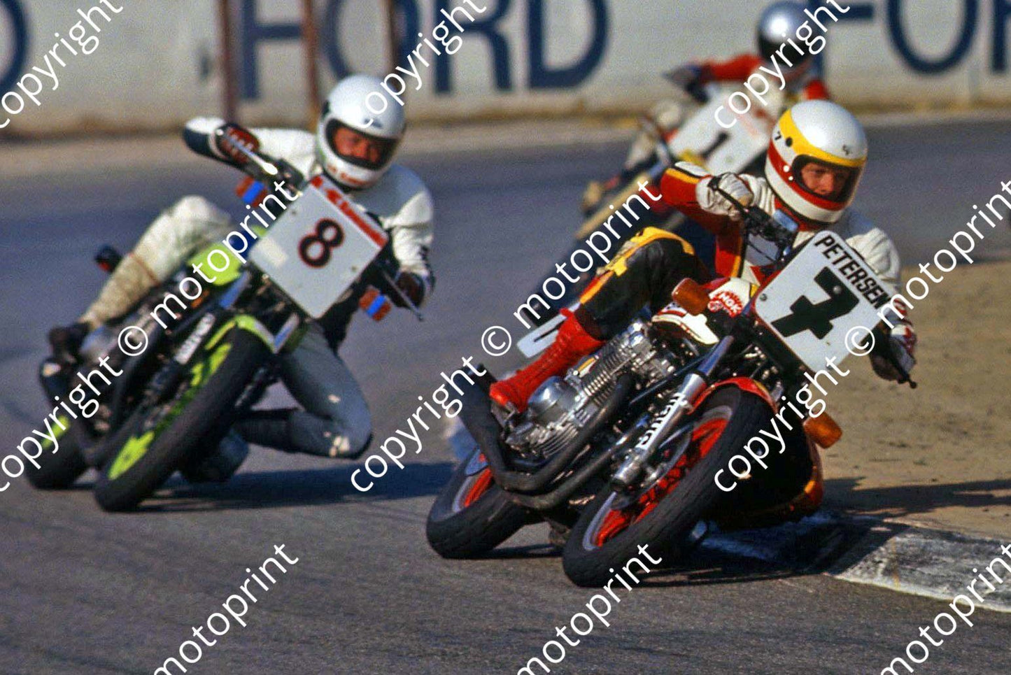 1981 MC Kya Speedo Intnl SBK challenge 7 Dave Petersen Suzuki_ 8 Brett Hudson Kawasaki (permission Roger Swan) (5)