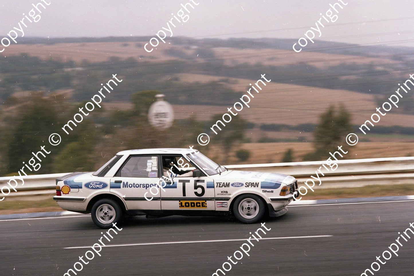 1982 Gp 1 Kya T5 Sarel van der Merwe Ford Interceptor (permission Malcolm Sampson Motorsport Photography)