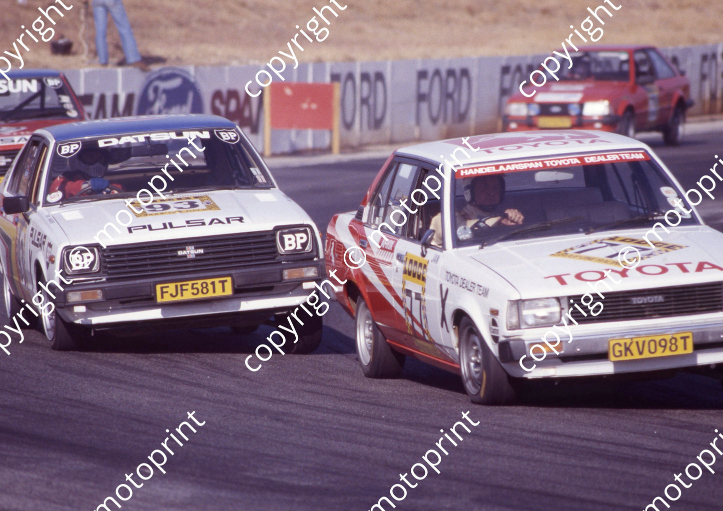 1982 Kya Gp 1 Repl Y93 Eric Sanders Pulsar GX X77 Jan Hettema Toyota GL(courtesy Roger Swan) (5)