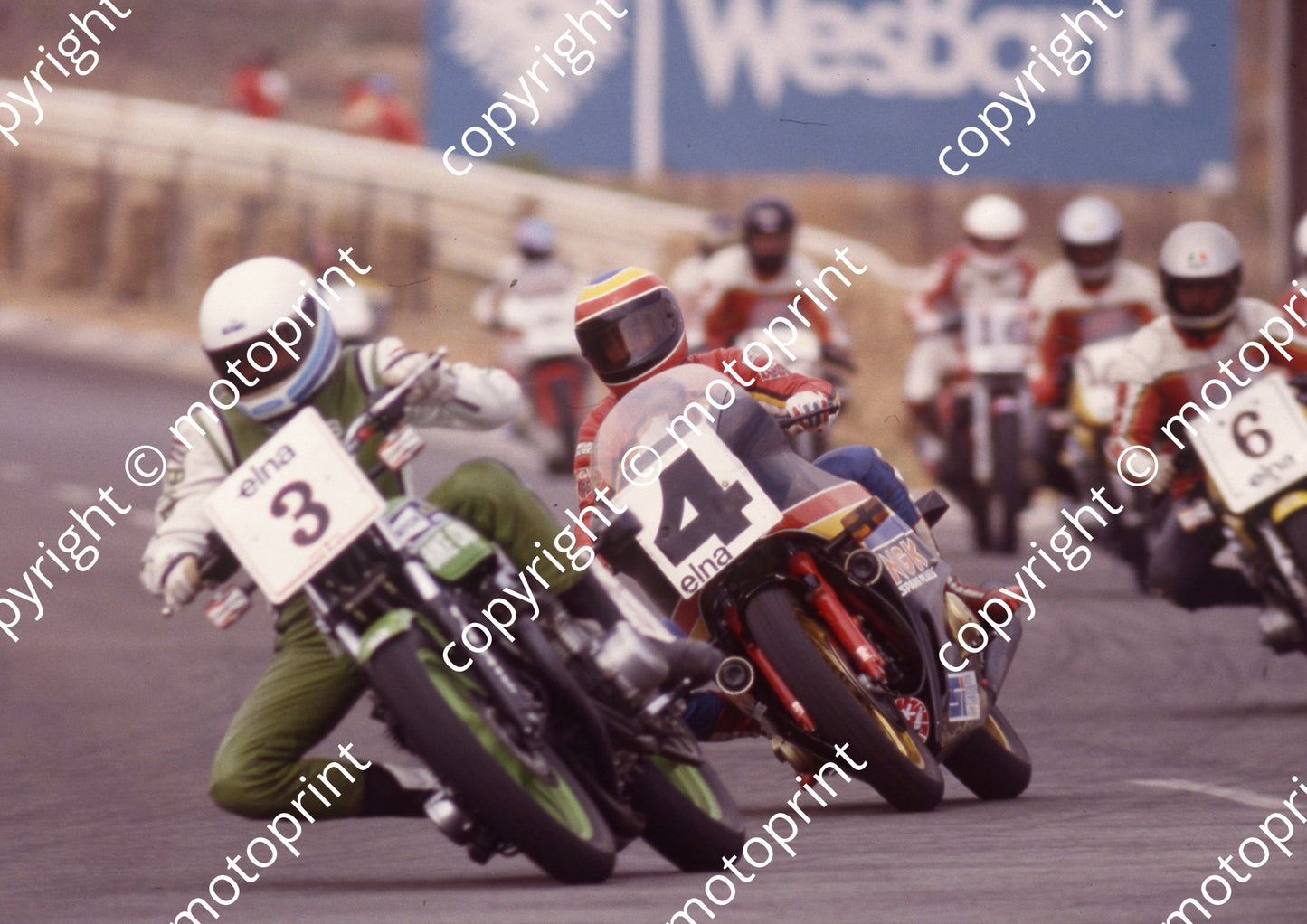 1982 Kya MC Elna SBK 4 Dave Woolley Honda 3 Brett Hudson Kawasaki (courtesy Roger Swan) (128)