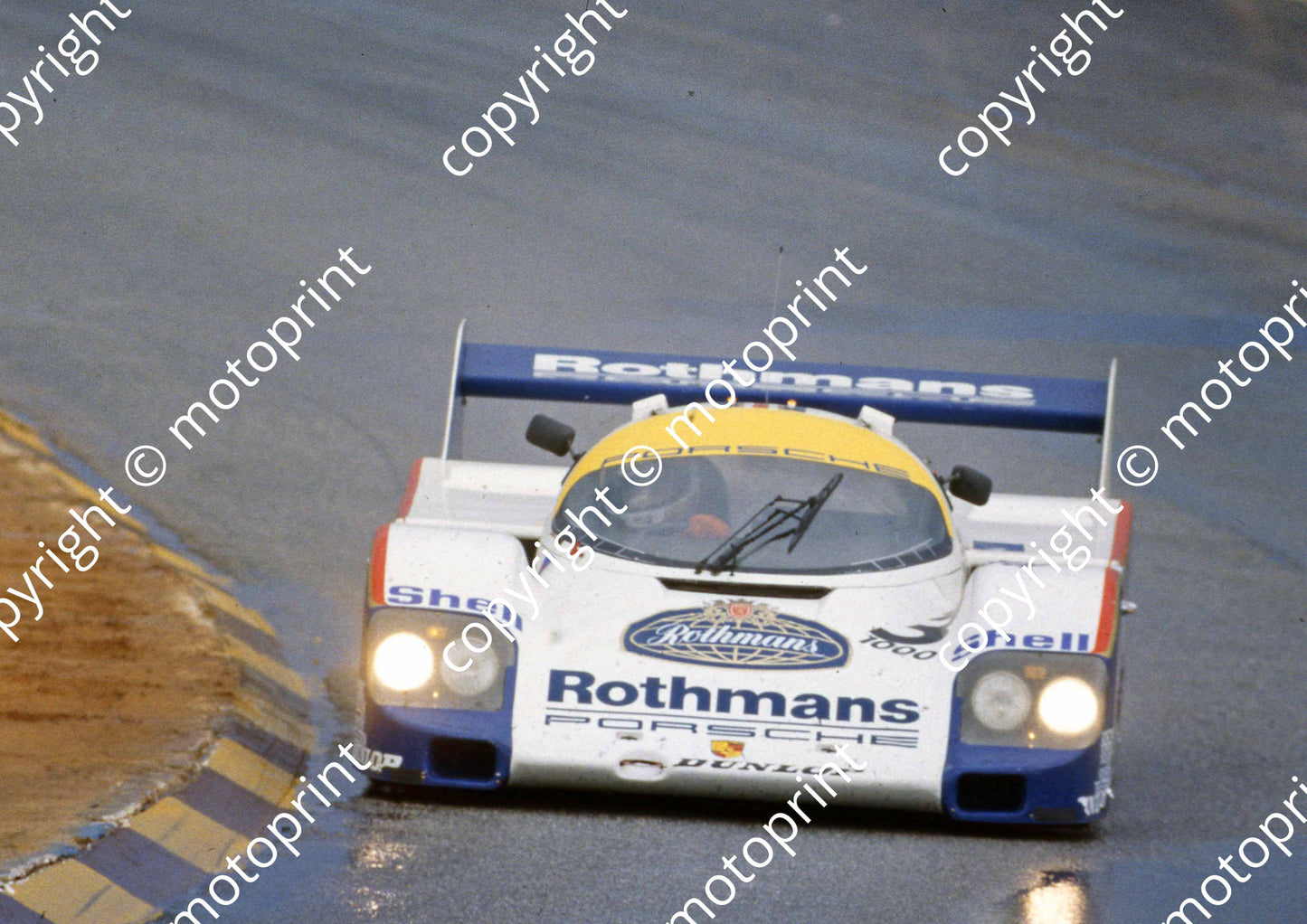 1983 Castrol 1000 3 rain Al Holbert Vern Schuppan Porsche 956 scanned 20x30cm size (courtesy Roger Swan)(1)